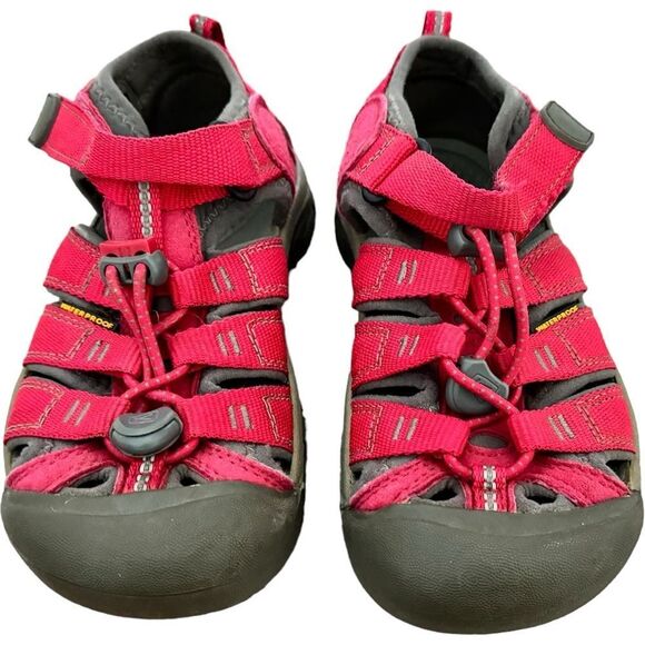 Keen Newport Girls Kids Pink & Gray Outdoor Water Hiking Sandals. Size 13. - Picture 1 of 8